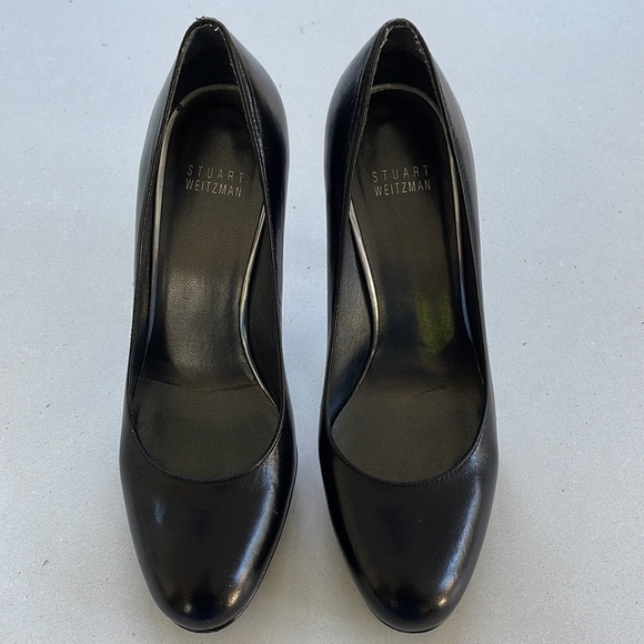 Stuart Weitzman Platswoon leather stiletto pumps - Picture 3 of 13